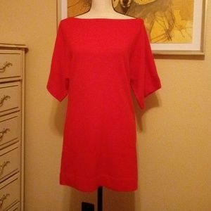 EUC Tory Burch 100% Cashmere Red Sweater/Tunic XS
